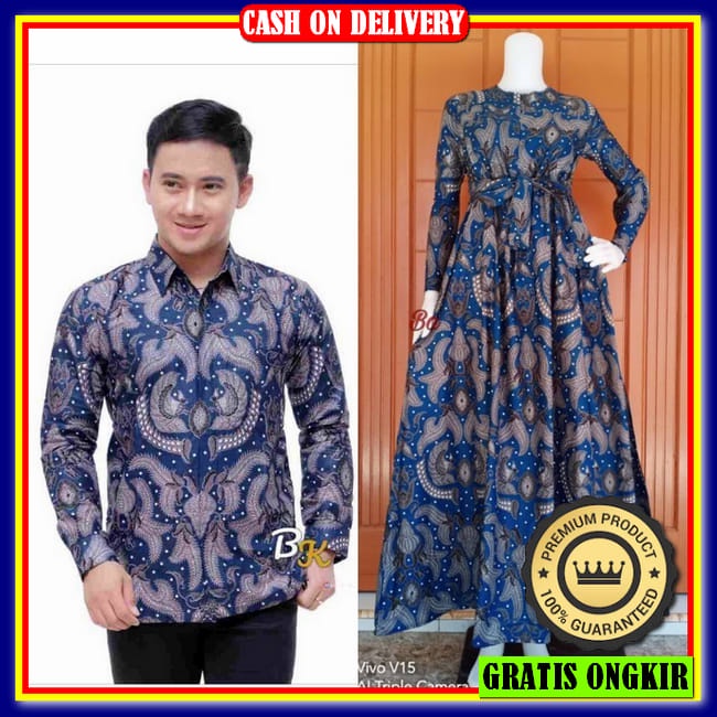 Baju Gamis Couple Suami Istri Baju Couple Lebaran Model Baju Cauple Keluarga Modern Model Baju Gamis