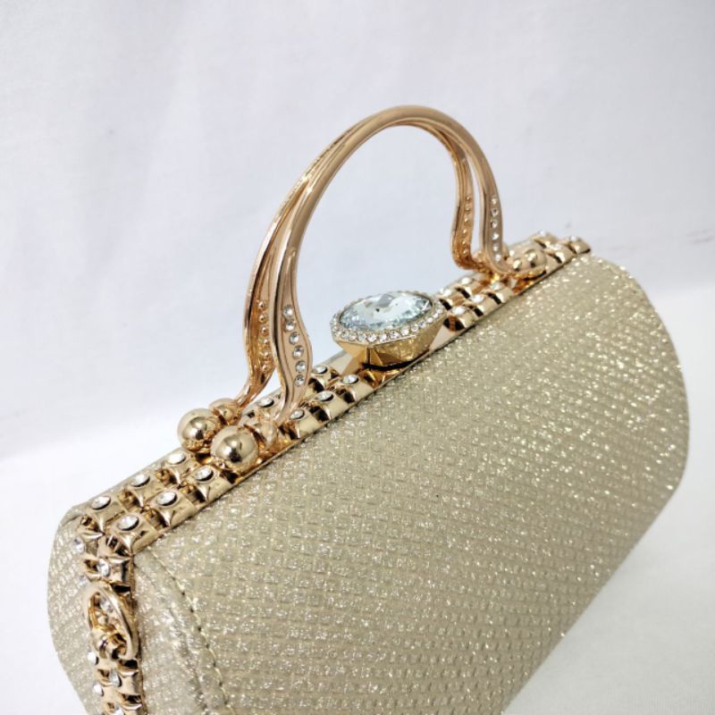 Clutch Pesta Farnell Diamond Party  Tas Kondangan Wanita Import 21303 Elegan Terbaru!