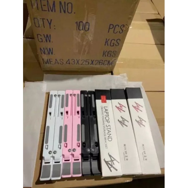 Laptop Stand Holder Dudukan Tablet Folding Lipat Notebook