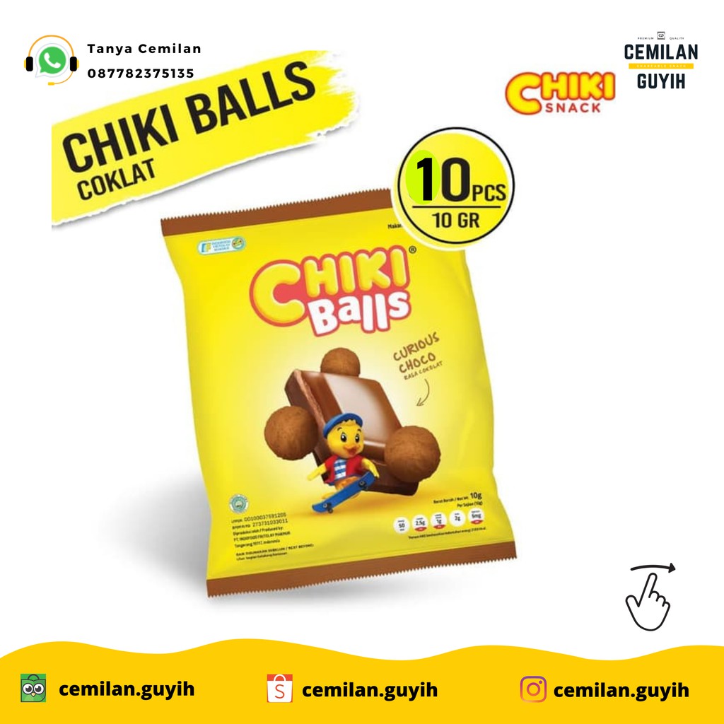 

CHIKI BALL COKLAT KEMASAN RENCENG (10PCS)