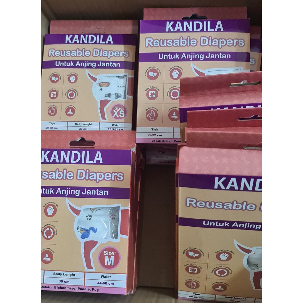 Kandila Reusable Diapers Pampers Popok Anjing Bisa Dicuci Betina Jantan