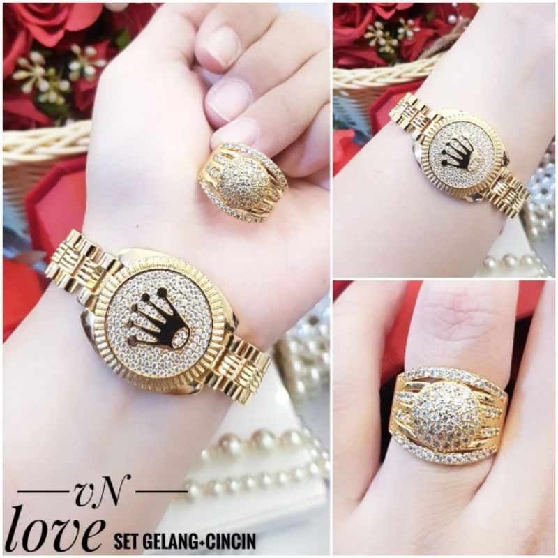 Set Gelang dan Cincin RA550