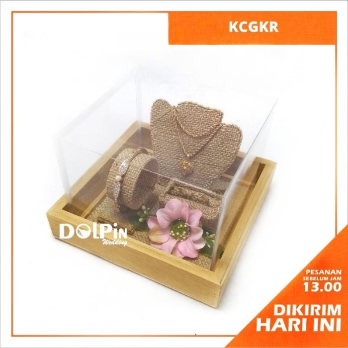 Tempat Perhiasan Seserahan Cincin Gelang Kalung Rustic - Kcgkr