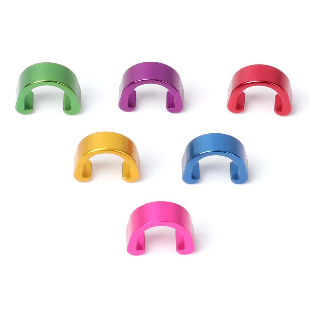 Nanas 5/10pcs Kabel Rem/Garis Gesper Aluminium Alloy Bicyle Housing Selang Outdoor MTB Sepeda C-buckle Jepit