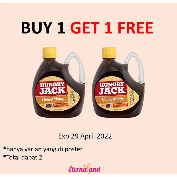 

Hungry Jack Honey Maple Syrup - Sirup Pancake & Waffle Honey Maple
