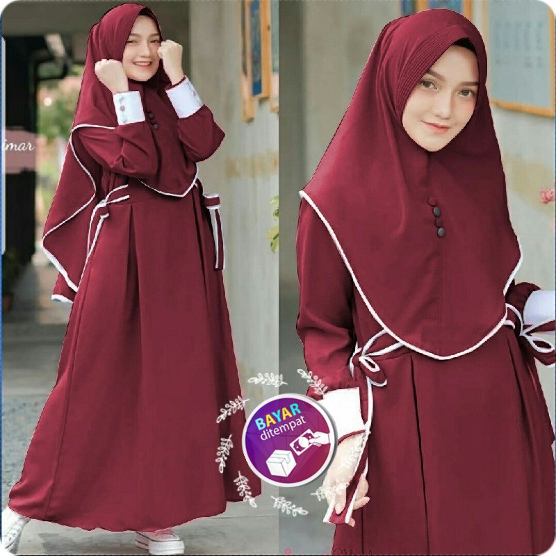 Gamis Plus Khimar Annisa Syari