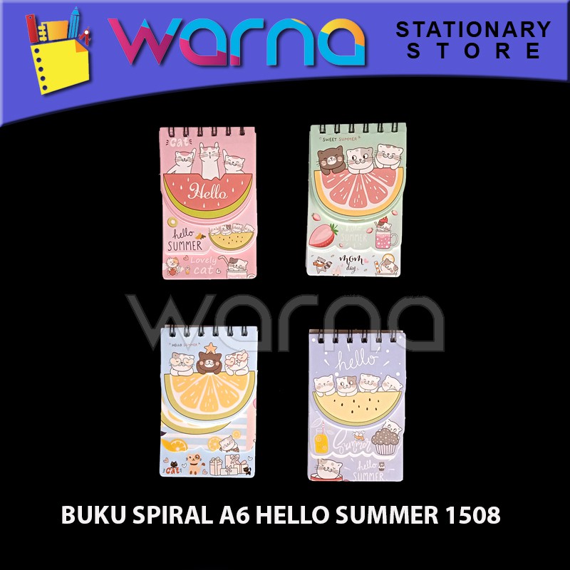 

BUKU SPIRAL A6 HELLO SUMMER 1508