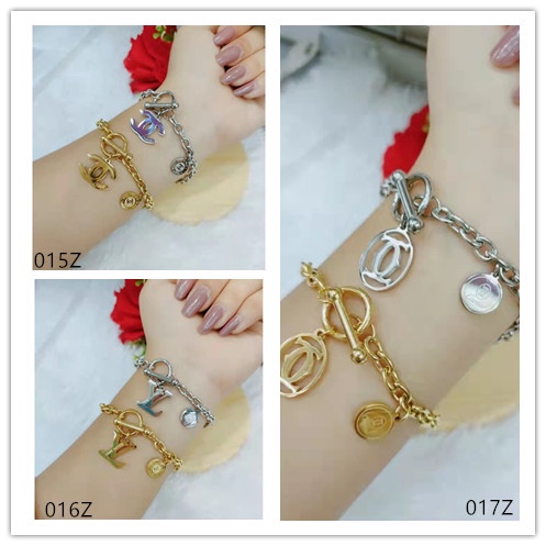 Gelang Titanium Rantai  Baru Perhiasan 015z-017z