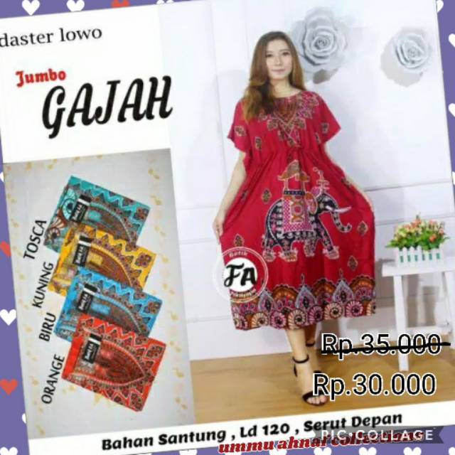 Daster lowo jumbo gajah