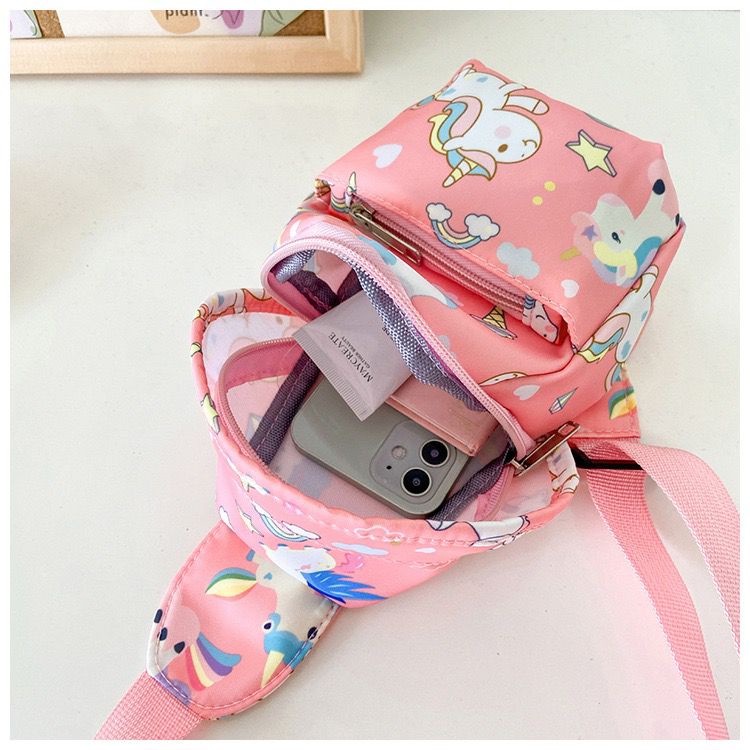 EL 4490 RISCE TAS WAISTBAG IMPORT ANAK UNISEX CEWEK COWOK PRIA WANITA LAKI-LAKI PEREMPUAN MOTIF DINO UNICORN