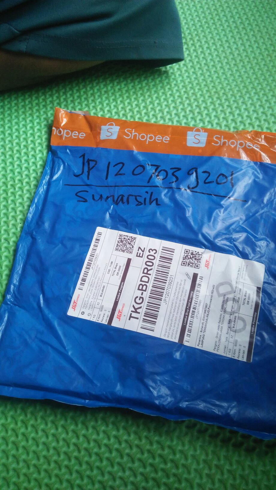 Batik Pria Lengan Panjang / Kemeja Batik Warna Navy / Baju Batik Pria Murah