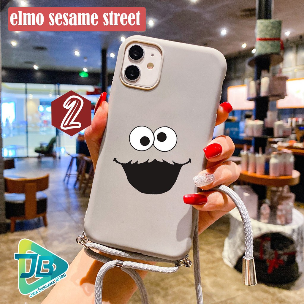 SOFTCASE SLINGCASE TALI LANYARD CANDY ELMO OPPO VIVO XIAOMI SAMSUNG REALME IPHONE ALL TYPE JB4655