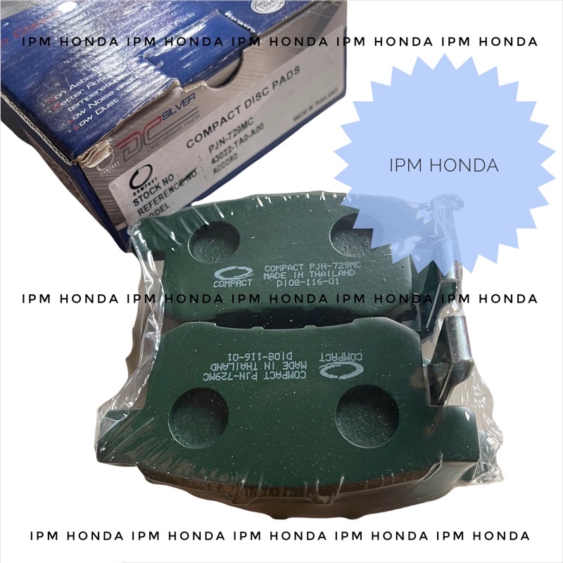 43022 TA0 Brake pad pads Kampas rem belakang Honda Accord CP2 2008 2009 2010 2011 2012