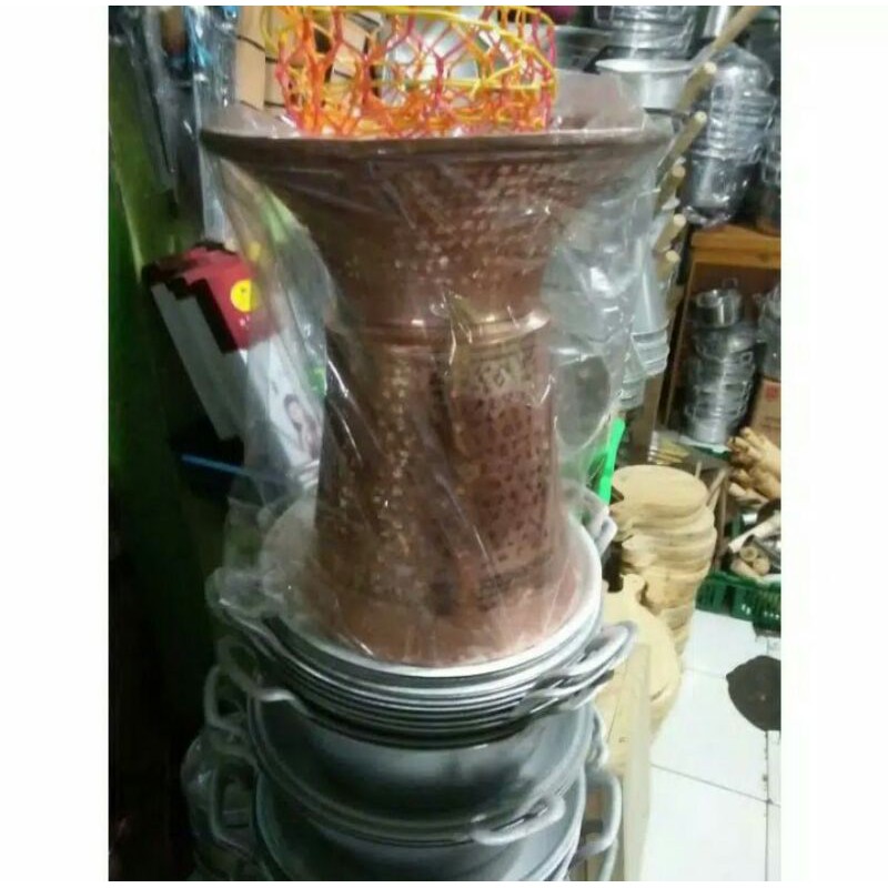 Seeng tembaga asli.Seeng langseng/dangdang kuno+kukusan