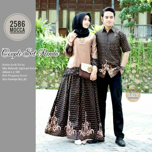 BATIK COUPLE SET RENDA MOCCA