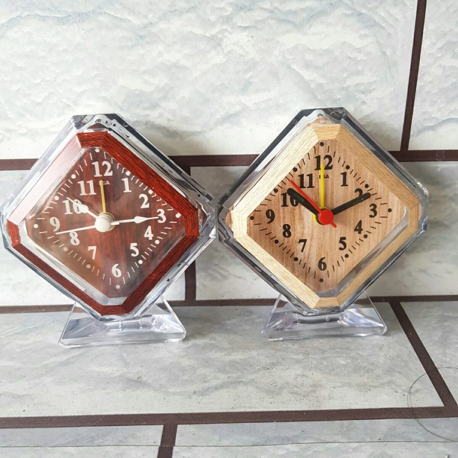 Jam Alarm Transparan 8121 / Jam Meja Beker / Jam Meja weker | yanna866