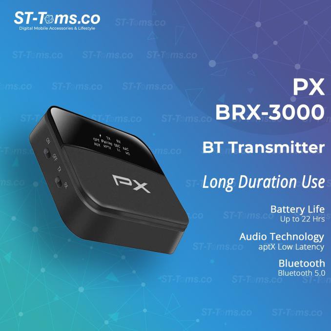 PX BRX 3000 Receiver Bluetooth Transmitter Audio 5.0 2in1