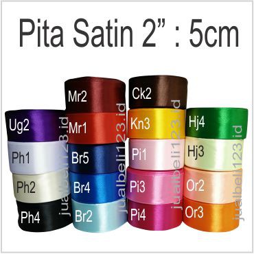 Pita Satin 2 inch atau 5 cm