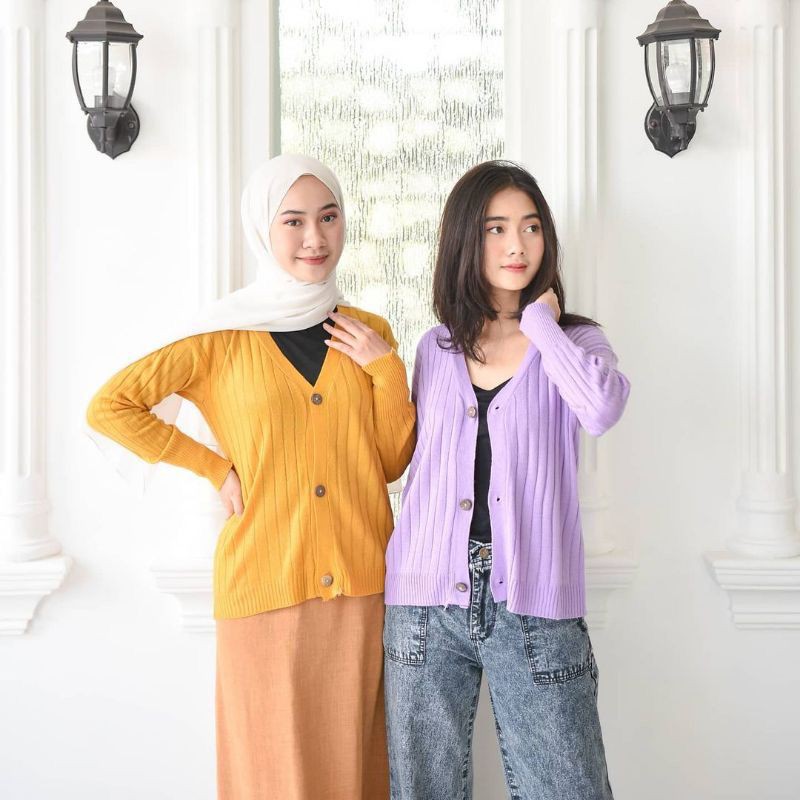 zelline official cardigan rajut cardy sella