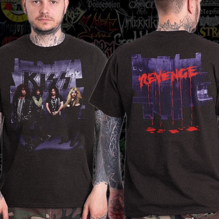 T-Shirt Vintage Band Metal Kiss Revenge 1992 Shirt_032