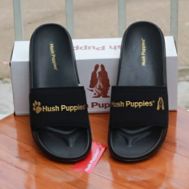 SENDAL HUSH PUPPIES VARSITY BLACK GOLD