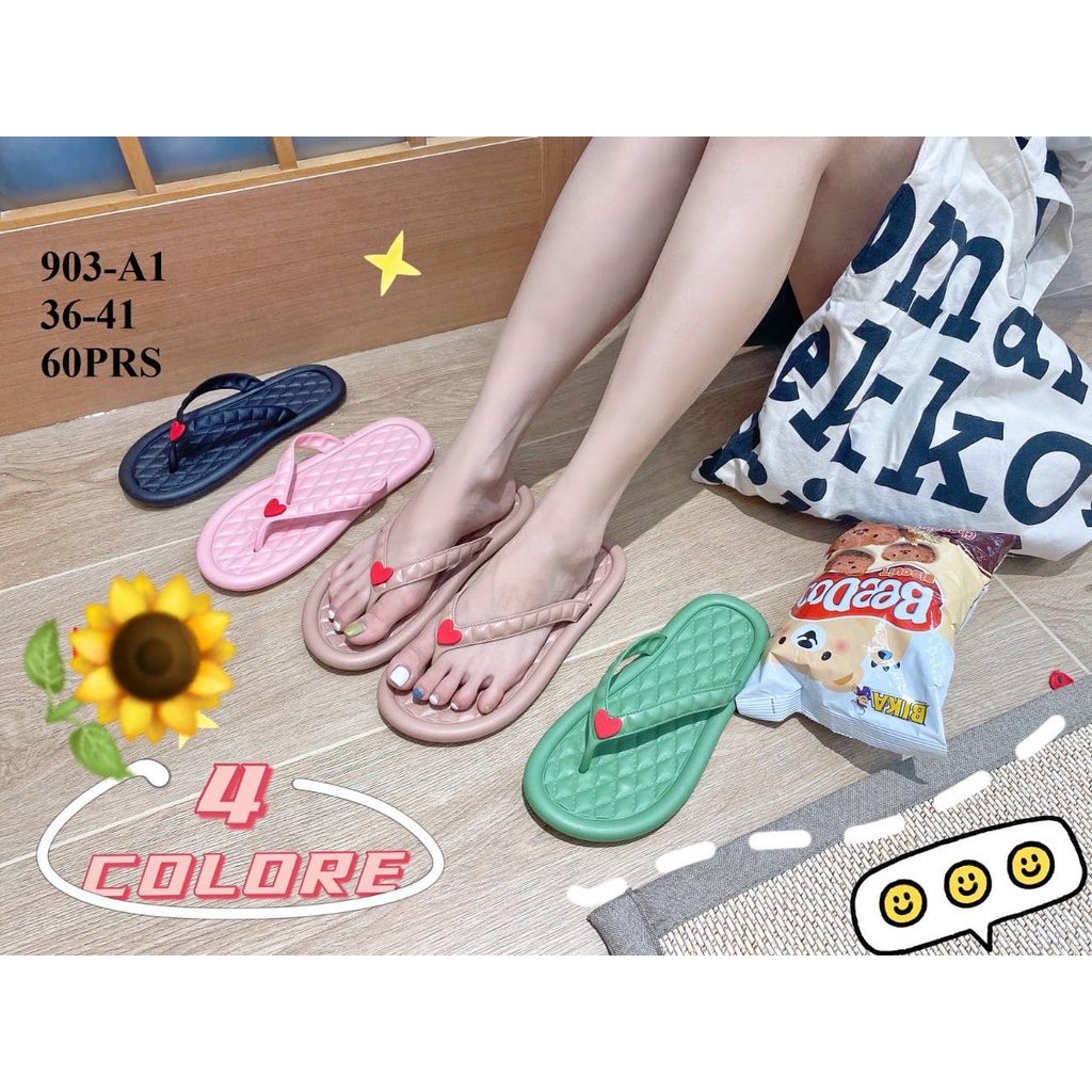 Sandal Karet Jelly Wedges Wanita import Model Terbaru Original Kekinian by AGUNG STYLE Balance 903-A1