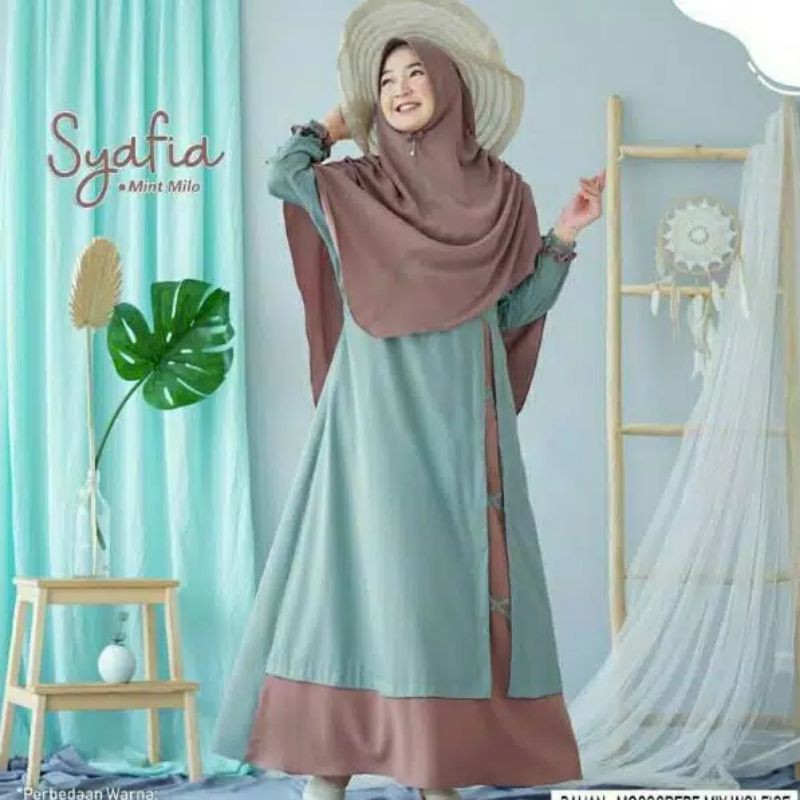 SYAFIA SET / GAMIS MUSLIM / GAMIS CANTIK