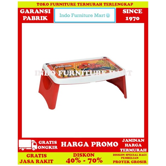 Meja Plastik Makan Anak  Napolly Lap Desk Spiderman