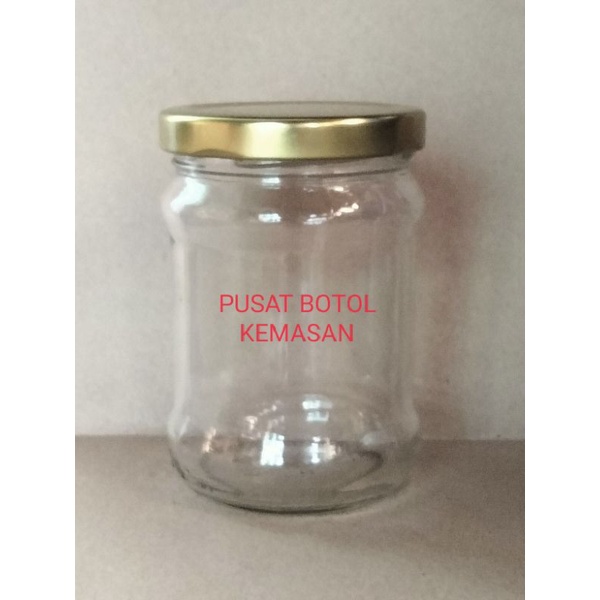 JAR KACA 200ML TOPLES KACA 200ML TOPLES SAMBAL TOPLES CAKE COKLAT