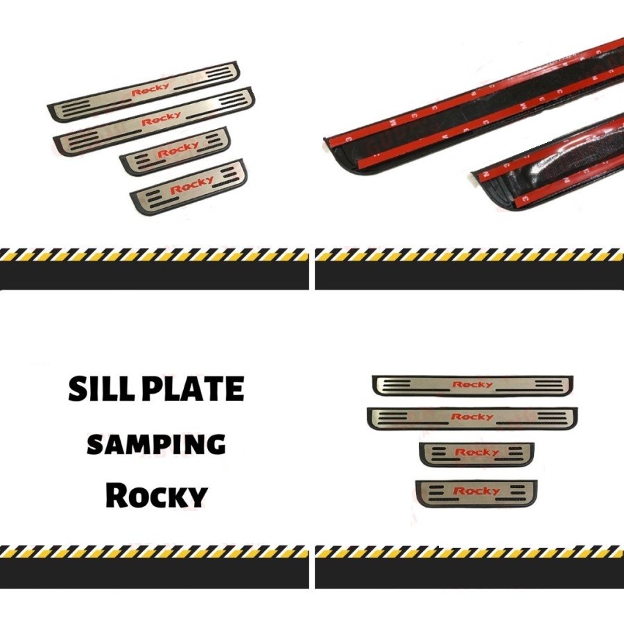 Sillplate Samping Rocky 2021 Merah