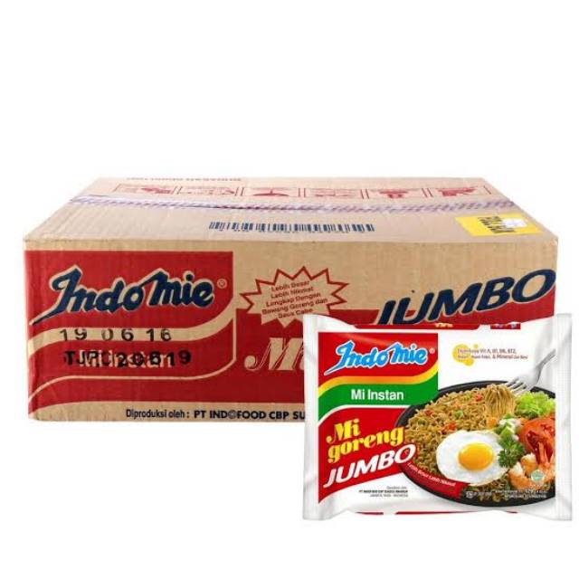 

Indomie JUMBO Goreng Spesial 1 Dus / Karton (24Pcs) - Mi Instan