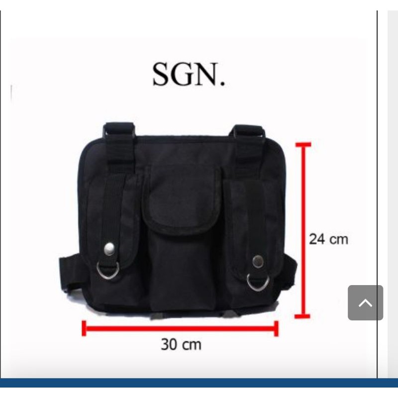 chest bag tas dada sepedah motor touring treveling tas gadget tahan angin anti air