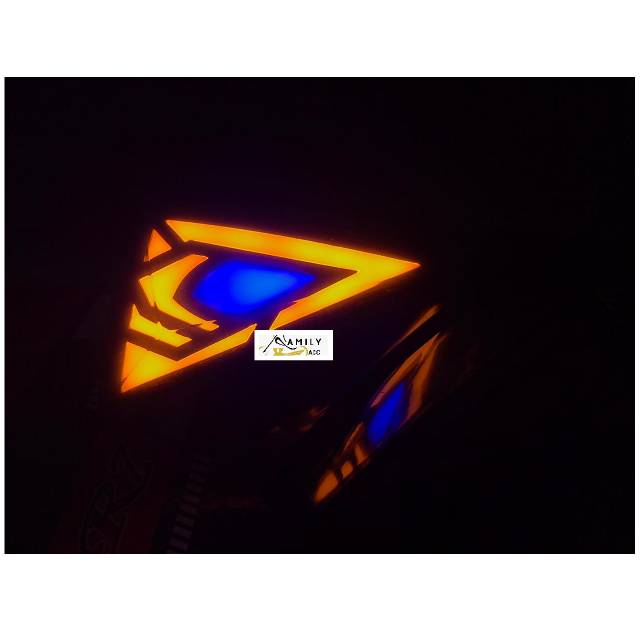 Lampu sen tempel Motif segitiga model LED motor fairing R15 R25 Ninja 250 Vixion CB250R  DLL