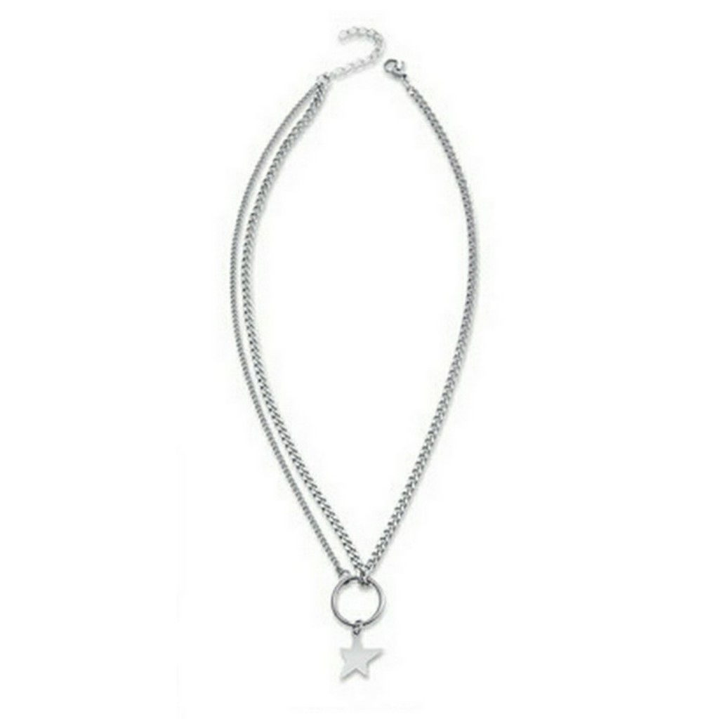 Kalung Bintang Simple Star Pendant Double Necklace