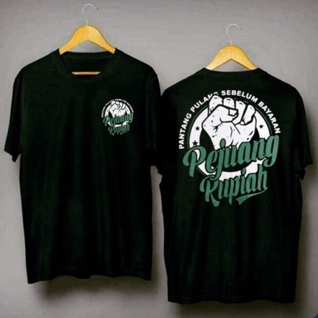 ㅈ 9 / KAOS PEJUANG RUPIAH LOGO HIJAU / KAOS PRIA ゛
