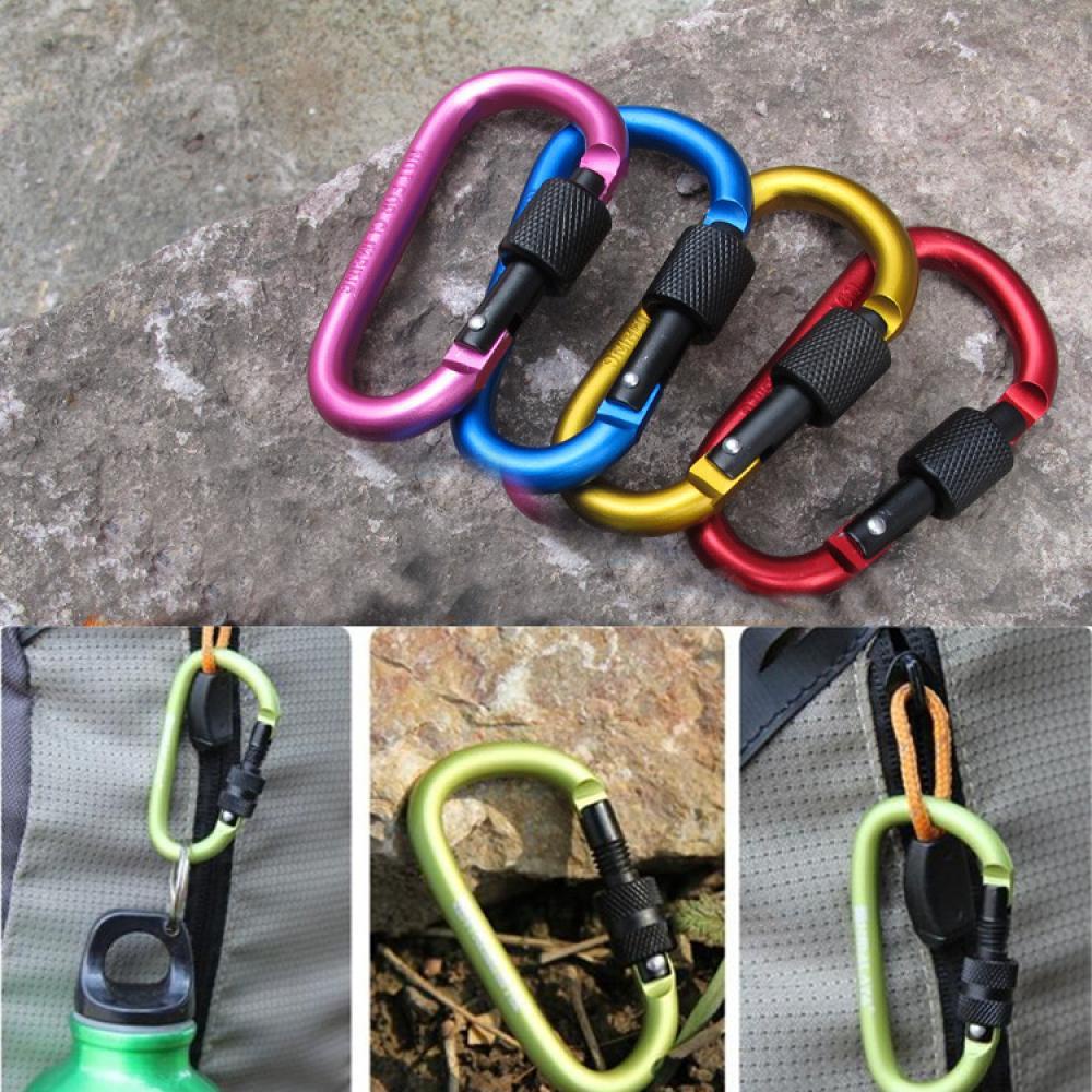 Lily 1PC Snap Hook Gantungan Kunci Outdoor EDC Tool D-Ring