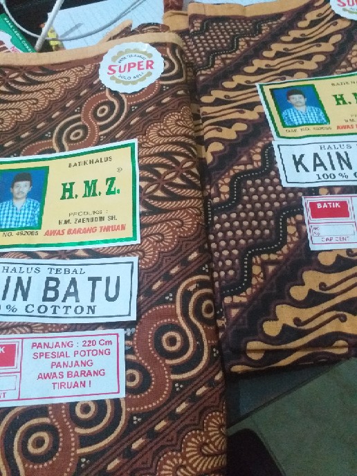 Kain Jarik Batik Cap Cent Hmz Solo Samping Kebat Panjang Kain Batu Halus Tapih Gendong Melahirkan