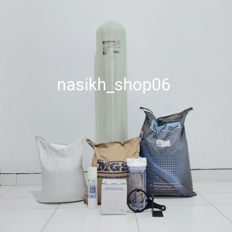 Jual FILTER AIR/paket FRP /filter air FRP 1054 Untuk air KUNING, BAU
