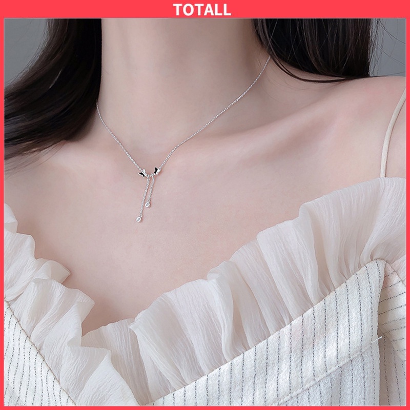 [✅READY STOCK] 1 Pcs Kalung Wanita Liontin Kupu-kupu Temperamen Klavikula Rantai Aksesoris Perhiasan Women