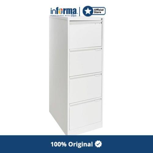 Cabinet | Informa - Lemari Besi - Filing Cabinet 4 Drawer White
