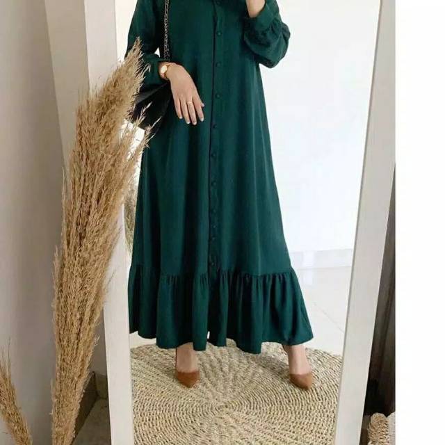 Oktav dress wanita ukuran S.M.L.XL  gamis muslim terkini