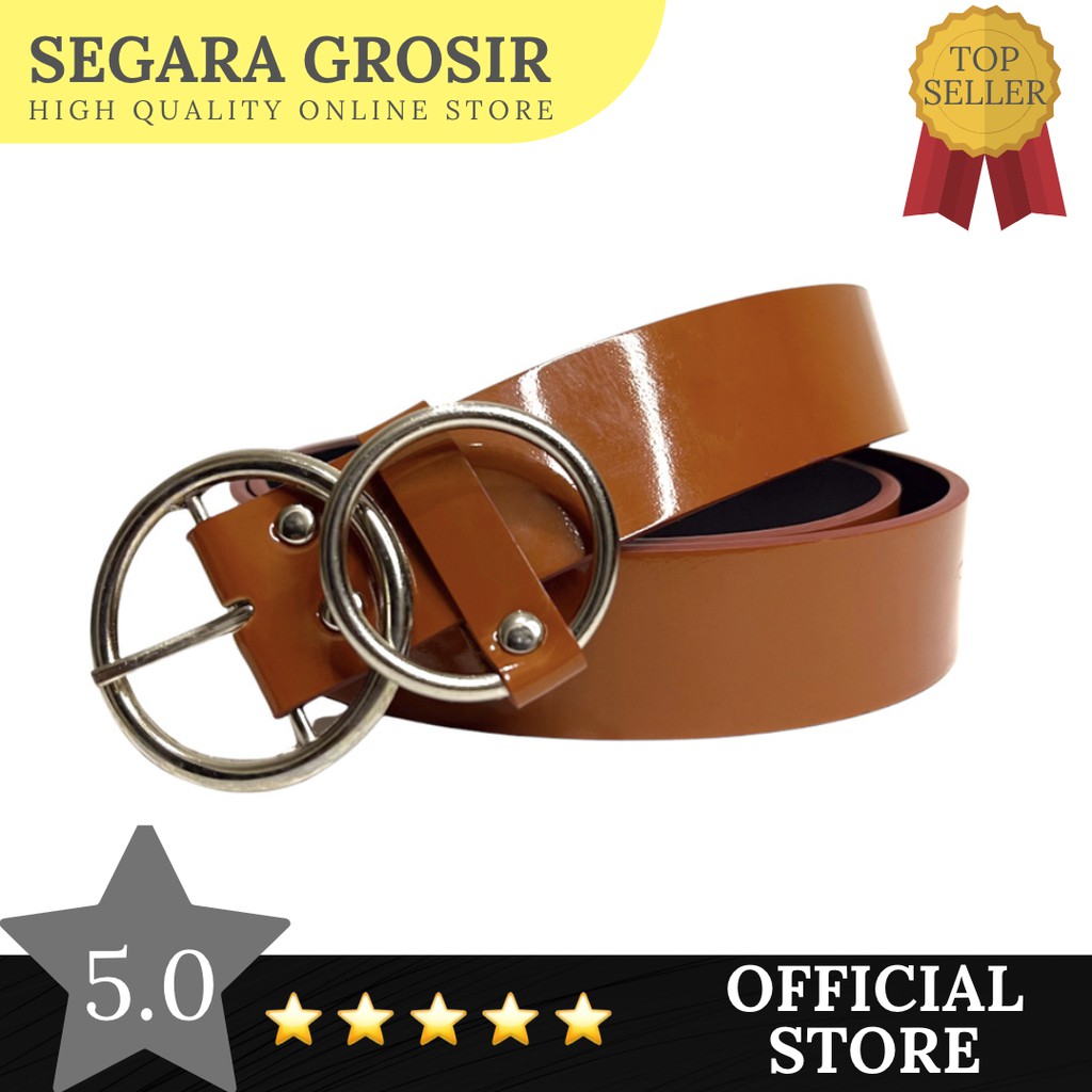 TALI PINGGANG SABUK GESPER FASHION MODIS TERMURAH DOUBLE RING CEWEK HADIAH ULANG TAHUN PREMIUM BLACK HITAM  WOMEN BELT TERMURAH GROSIR ORIGINAL  IKAT PINGGANG BRANDED IKAT PINGGANG MODIS FASHION WANITA GESPER LEATHER KULIT WOMEN BELT DOUBLE RING PREMIUM