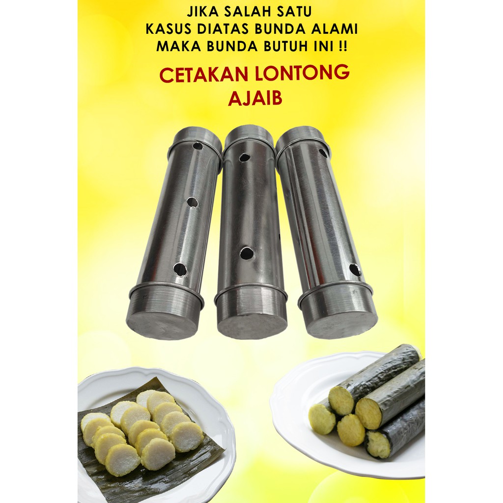 CETAKAN LONTONG STAINLESS STEEL (KHUSUS)