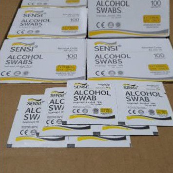 Tisu Alkohol 70% Sensi Alcohol Swabs