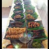 Piring prasmanan gerabah tanah liat / tempat prasmanan / tempat saji