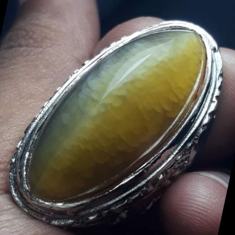 CINCIN BATU AKIK PANDAN NANAS NATURAL KUALITAS SUPER ISTIMEWA