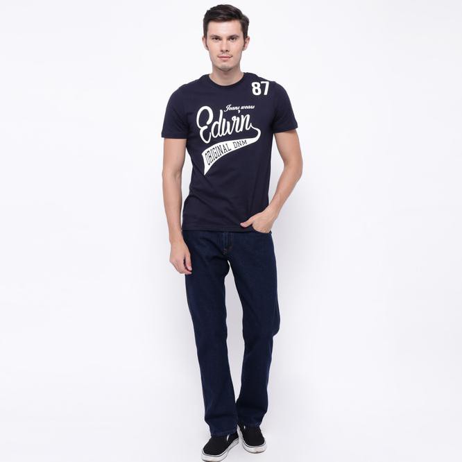Edwin Celana Jeans Reguler Fit Pria Panjang Dark Blue Vegas 05 - Navy, 28
