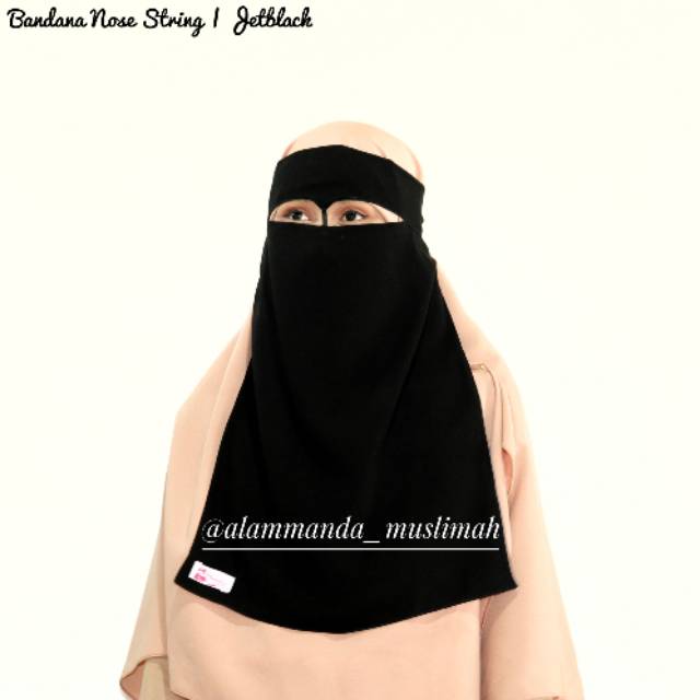 Niqab Bandana Nose String by Alammanda | Niqab Cadar Bahan Sifon Silky