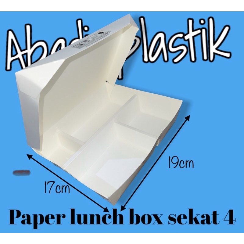LUNCH BOX/PAPER LUNCH BOX/BOX NASI SEKAT 4