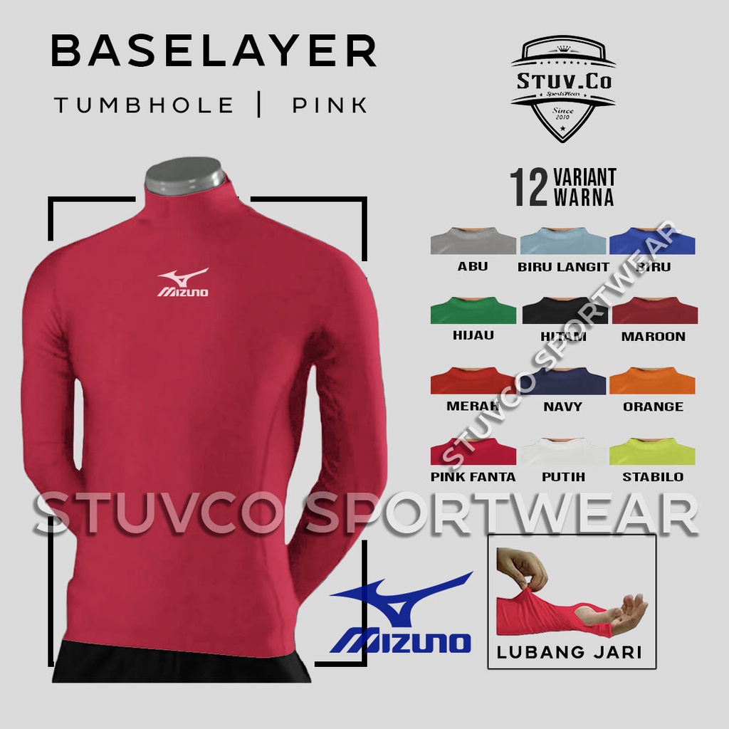 BASELAYER LONGSLEEVE THUMBOLE MANSET TANGAN PANJANG JARI DIVING LARI SEPEDA OLAHRAGA PRIA WANITA